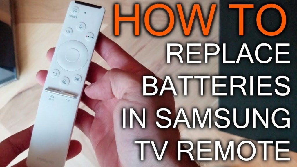 Picture of: How to Replace Batteries in Samsung TV Remote