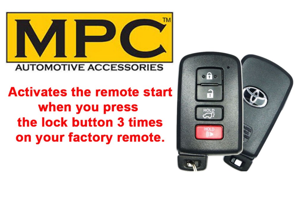 Picture of: Toyota Corolla (-) Plug-n-Play OEM Remote Activated Remote